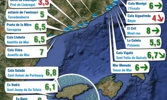 El Delta del Llobregat i Cala Aiguafreda, els punts més afectats