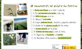 Imatge de la postal '10 maneres de viure la terra'