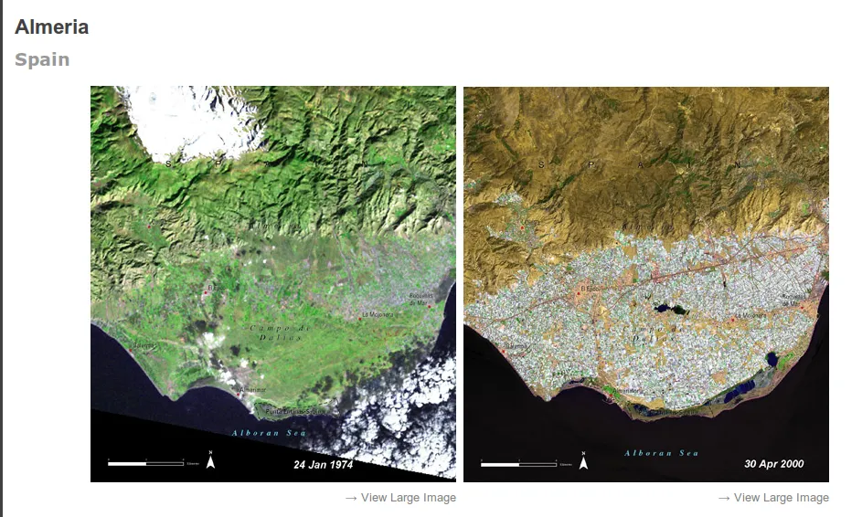 La costa d'Almeria i els seus hivernacles