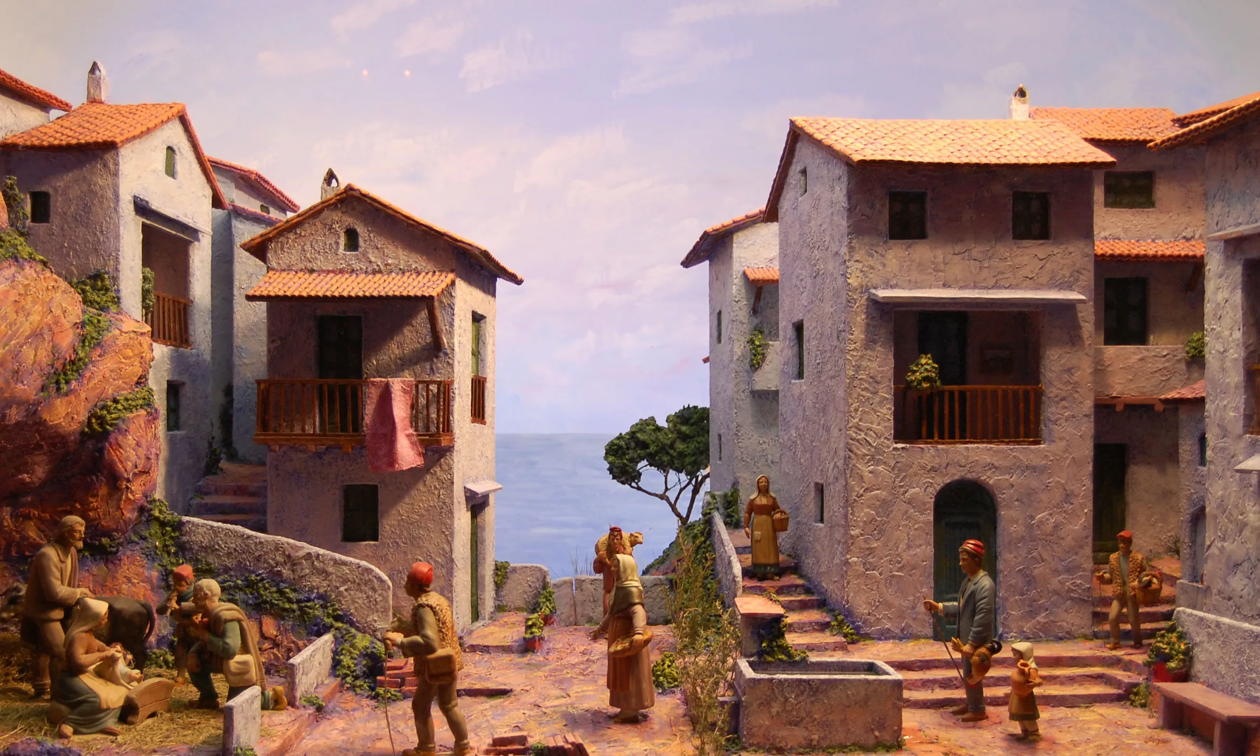 Escena d'un pessebre de Catalunya