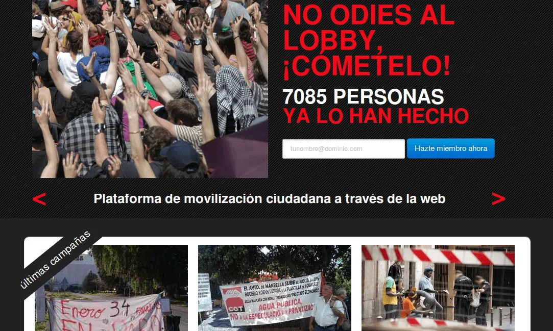Portada de la web oiga.me