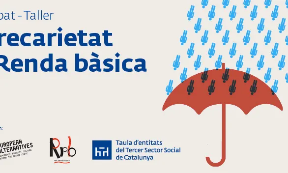 Cartell "Precarietat i Renda bàsica"