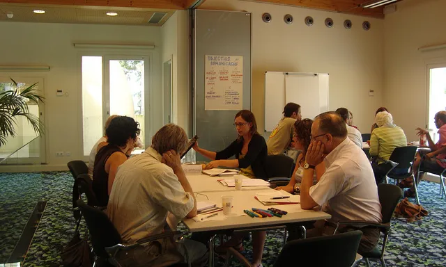 Grup de treball. Font: congresassociacionsbcn (Flickr)