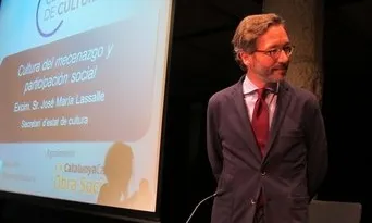 Fotografia del Secretari de l'Estat de Cultura José Maria Lassalle