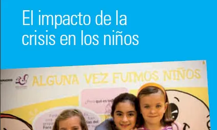 Portada de l'informe La infancia en España