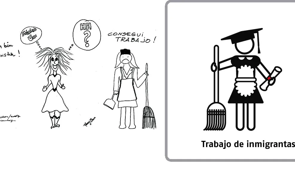 treball d'iconografia de migrantas www.migrantas.org