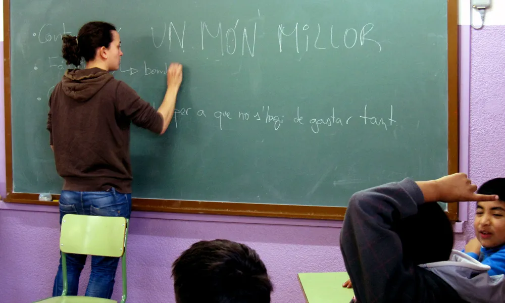 Taller a l'escola Les Fontetes (Cerdanyola). Curs 2011-2012. Font: FAS