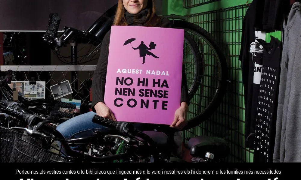 Imatge de la campanya "Aquest Nadal no hi ha nen sense conte"