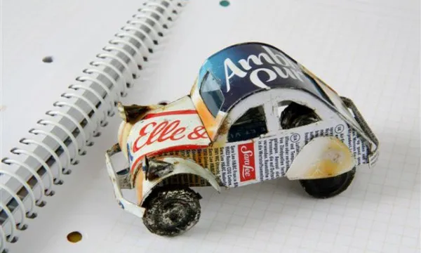 Cotxet de llauna de la Fundación Agua de Coco. Font: botiga fundació