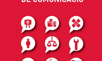 Portada de la " Guia d'entitats socials per als mitjans de comunicació"