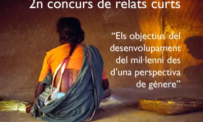Cartell del 2n concurs de relats curts de la Universitat de Girona.