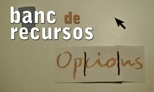 Fotograma del vídeo sobre el banc de recursos de la revista Opcions