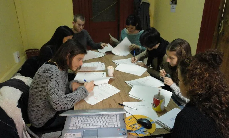 Grup que fa pràctiques laborals a Florència en el marc de Care for Diversity II