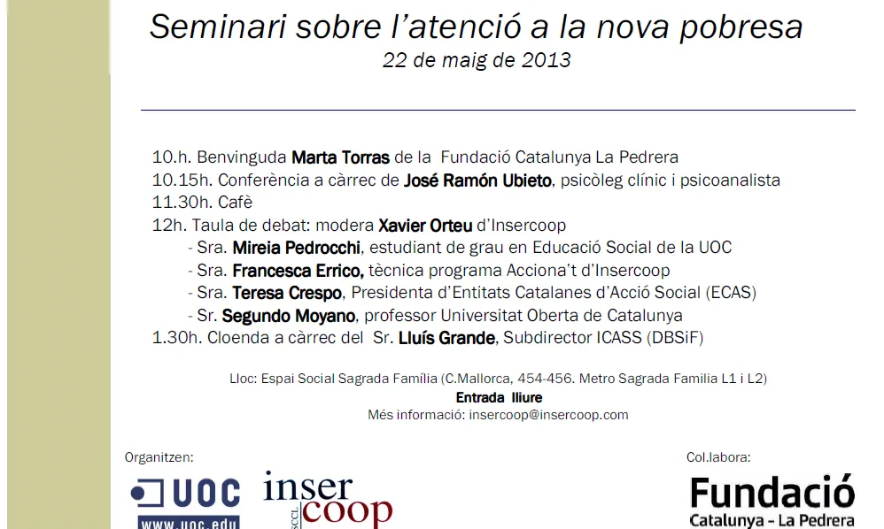 Programa del seminari