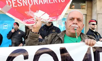 Imatge d'una manifestació de la PAH. Font: ara.cat