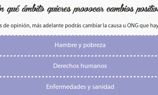 Amb Weelp, podrem seleccionar els destinataris de les nostres donacions