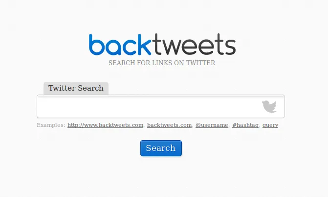 Backtweets, un cercador basat en Twitter. 