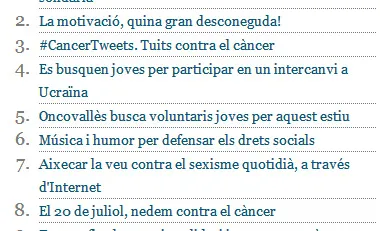 Imatge dels continguts més llegits de xarxanet.org