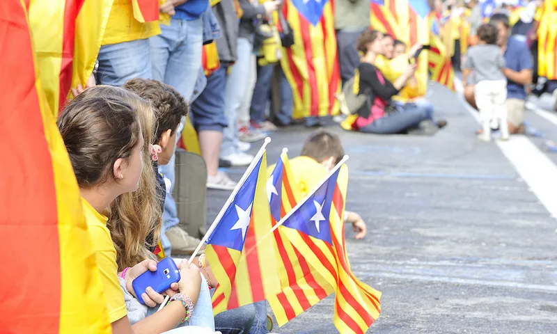 Imatge de la via catalana del dia 11 de setembre de 2013