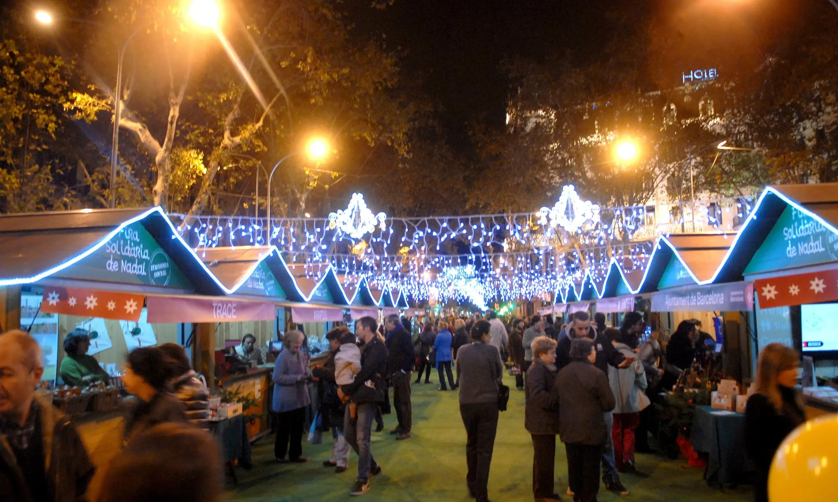 Fira de Nadal Solidària. Font: nadal.bcn.cat