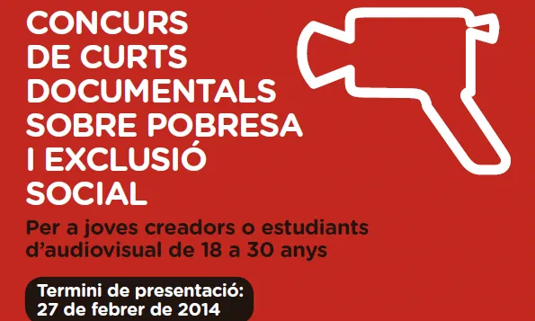 Cartell del Concurs de Curts documentals de Càritas (Font: Càritas)