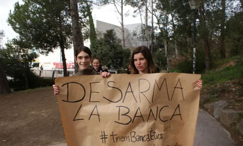 Acció de la Campanya TBE a la UAB el curs passat (Font: TBE)