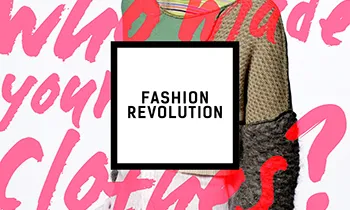 Lema del Fashion Revolution Day en anglès: Who made your clothes?