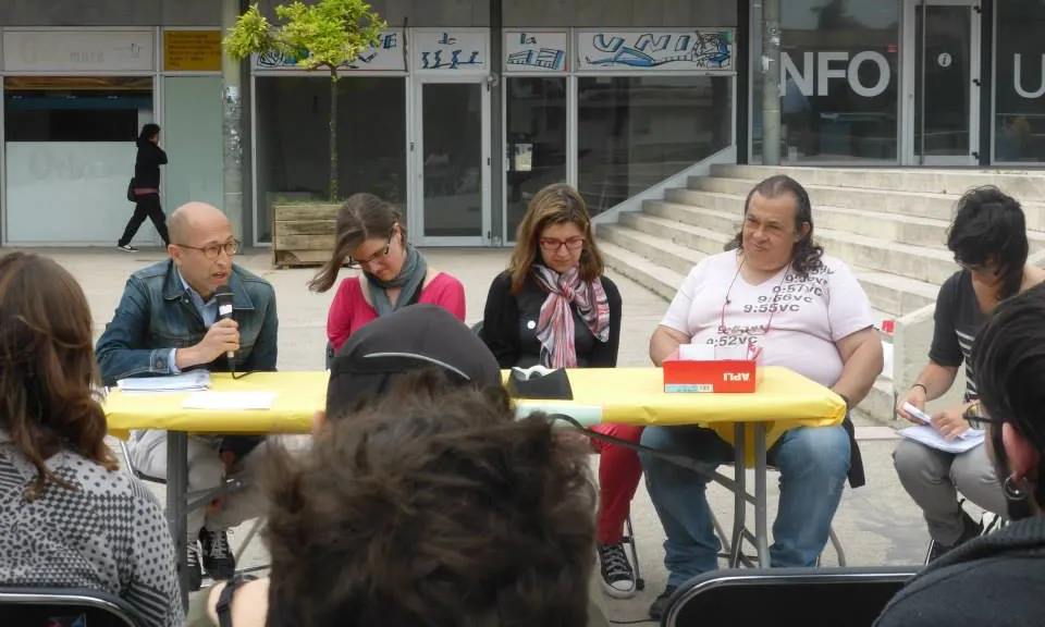 Acte de la campanya #comunicaccio per combatre la discriminació al campus