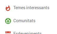 Les opcions de Google+ són molt extenses.