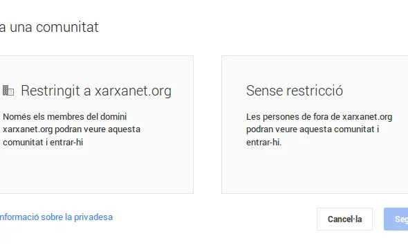 Crear una comunitat de Google+ és molt fàcil