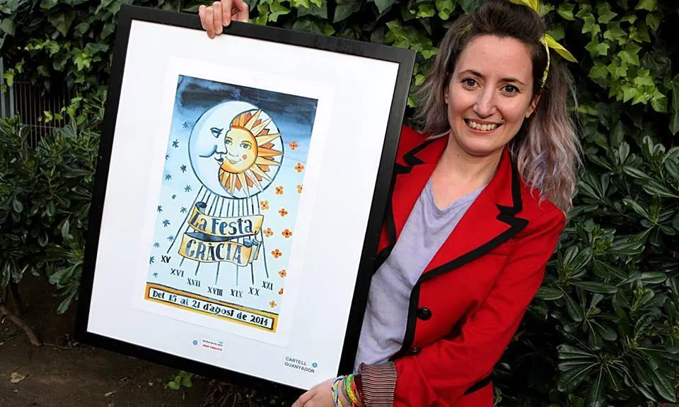 Natàlia Vallès, guanyadora del concurs de cartells de la Festa Major 2014