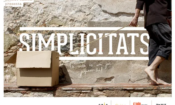 Cartell de l'obra "Simplicitats", de Xucrut Teatre.