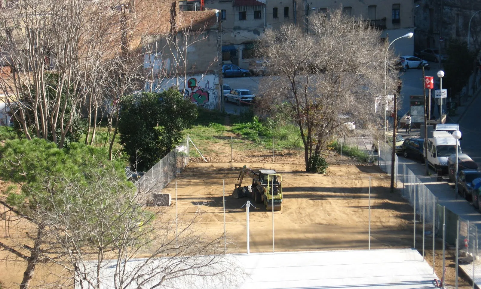 Imatge del solar de l'Hort de les Cases