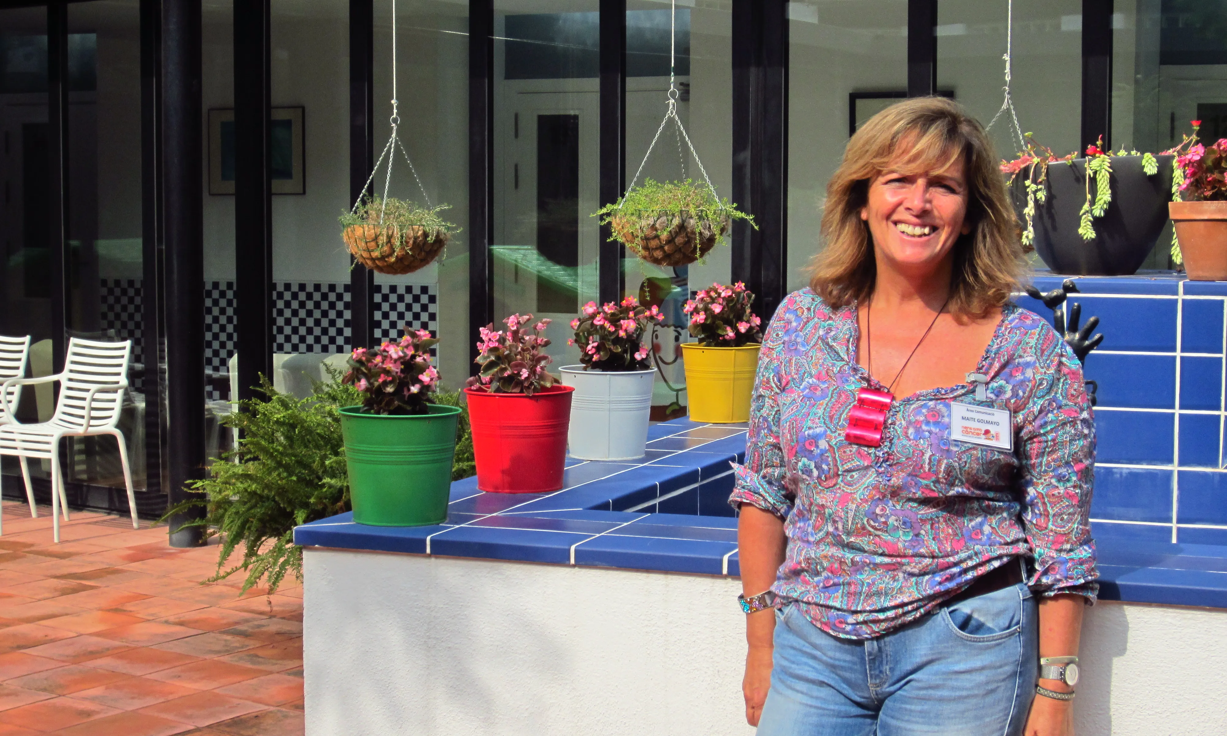 Maite Golmayo, responsable de Comunicació d'AFANOC, a la Casa dels Xuklis (Font: Elena Albouy)