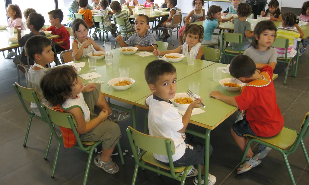 Menjador escolar (Font: Institut Escola Les Vinyes)