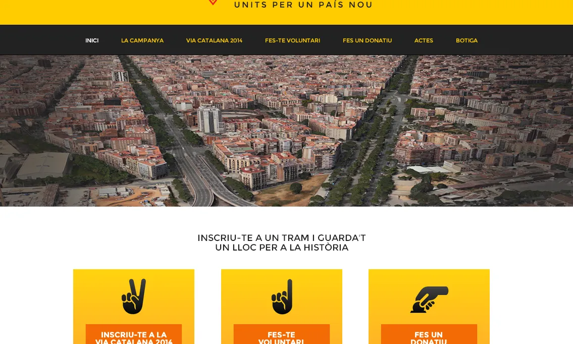 Web de la "V" 2014 - Font: omnium.cat