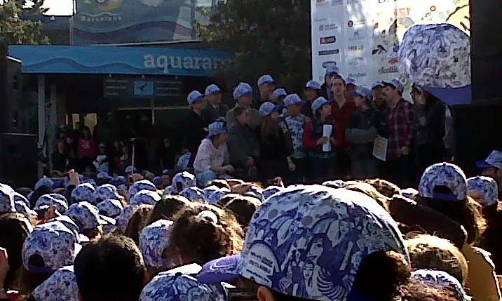 Festa "Posa't la Gorra" l'any 2012, amb la gorra de Jordi Lavanda