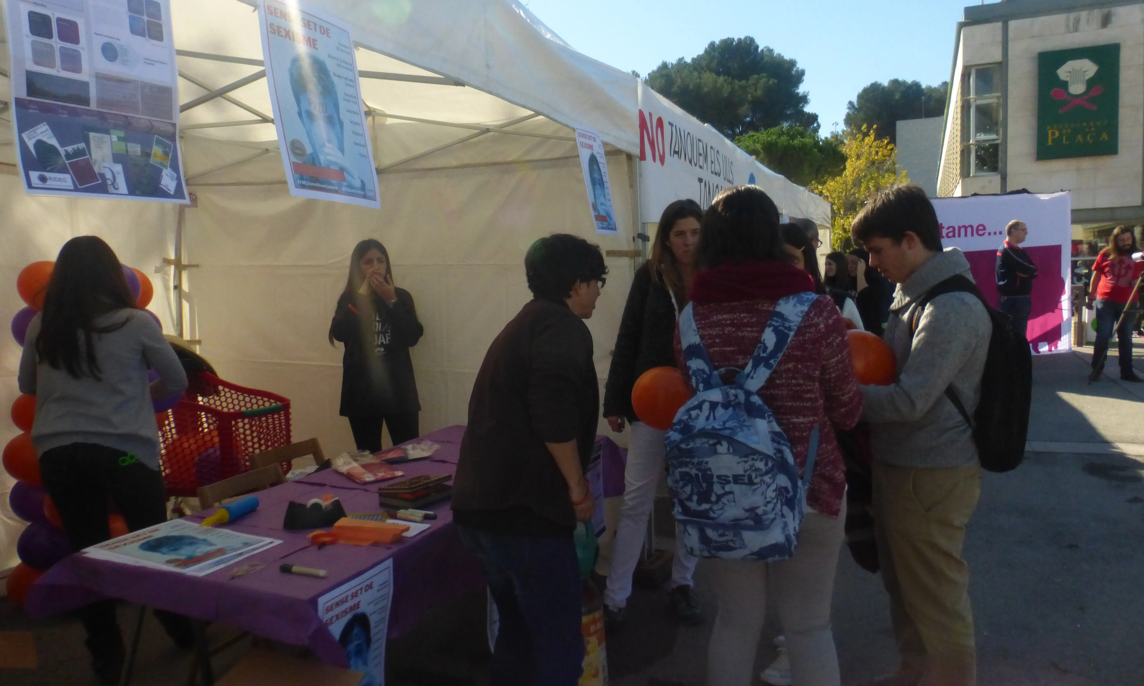 Estand de l'Observatori per a la Igualtat a la Cívica