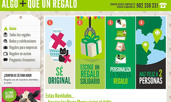 Imatge Més que un regal. Font: web Oxfam Intermón 