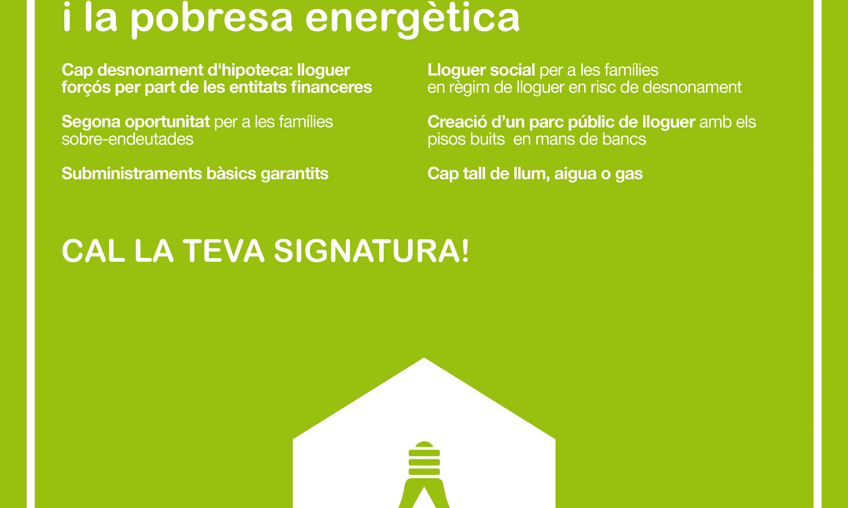 Cartell de la ILP. Font: ILP Habitatge