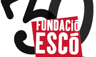 Logotip dels 30 anys de la Fundació Escó.