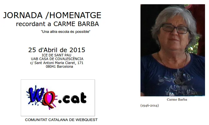 Jornada-homenatge recordant la Carme Barba: Una altra escola és possible