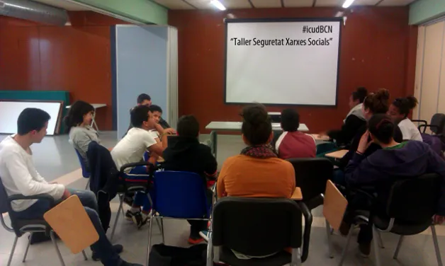 Taller sobre seguretat a les xarxes a Barcelona (Font:Icud)