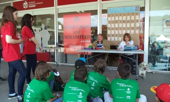 Grup d'infants a l'activitat del PIUNE (Font: FAS)