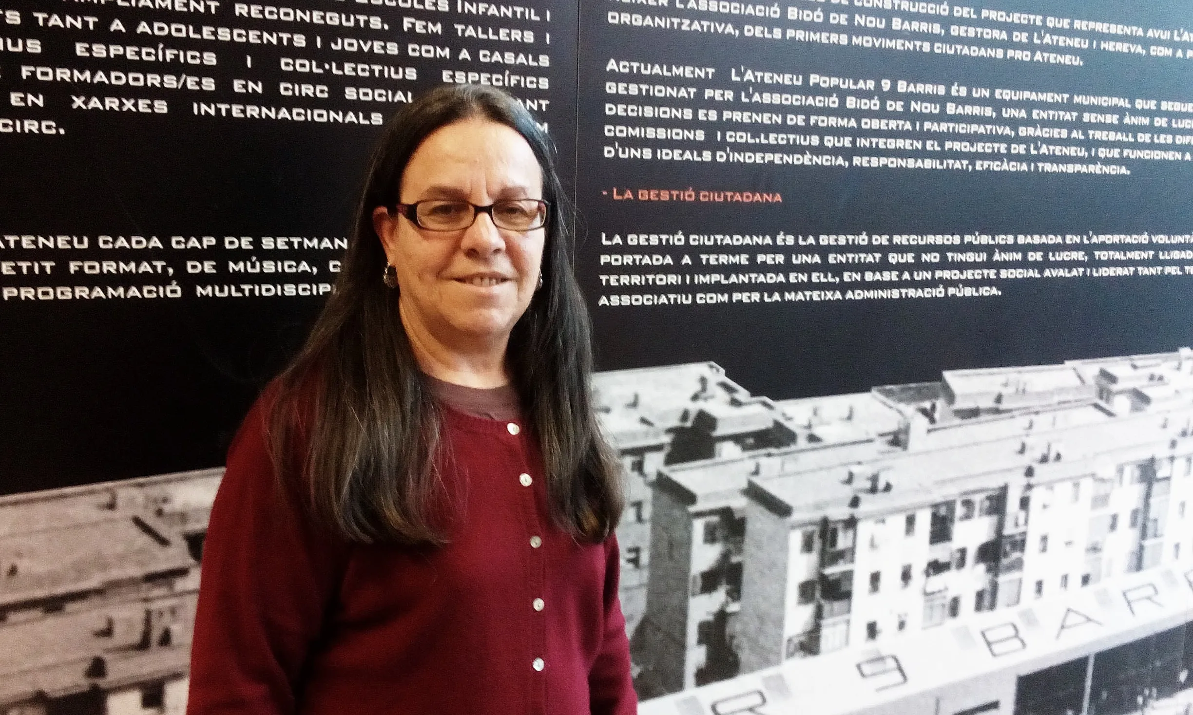 Aurora Àlvarez, forma part de l'Associació Bido de Nou Barris