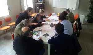 Un dels tallers de formació del Centre d'Acollida 