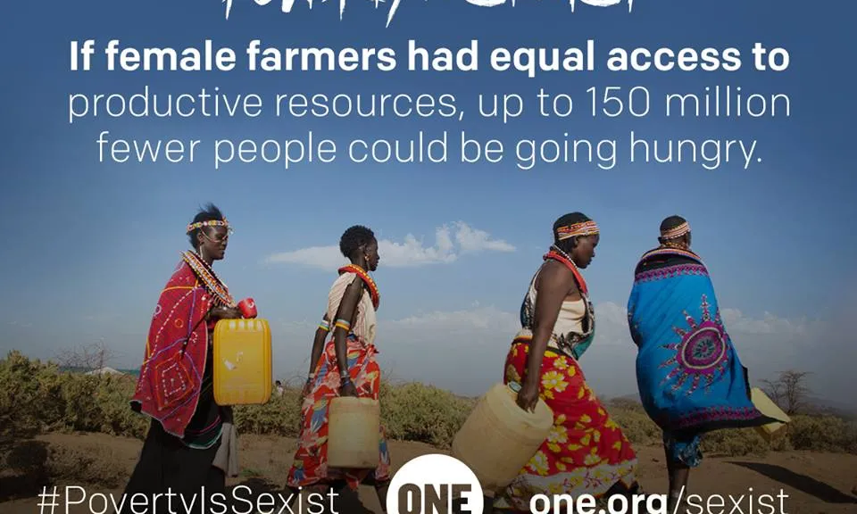 Una de les imatges de la campanya "Poverty is sexist"