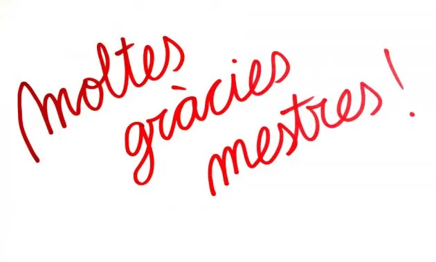 Campanya "Moltes gràcies mestres" de l'Associació de Mestres Rosa Sensat