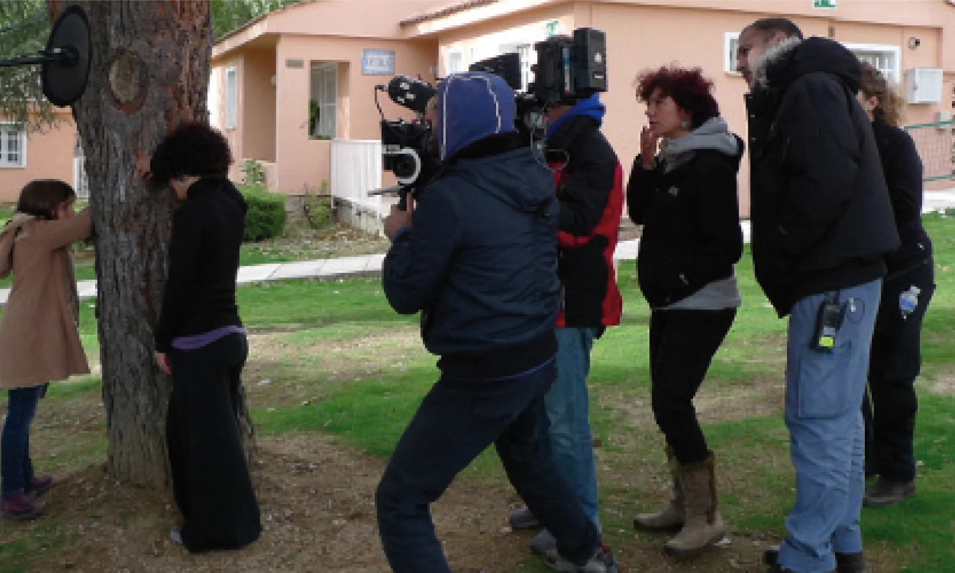 Rodatge del curtmetratge d'Iciar Bollain per a Aldeas Infantiles SOS, “1,2,3… Casa”