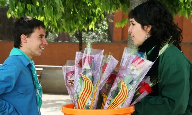 Parada de roses de Sant Jordi de l'AEiG Sant Nicolau. Foto: MEG